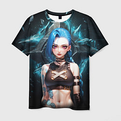 Футболка мужская Jinx arcane league of legends, цвет: 3D-принт