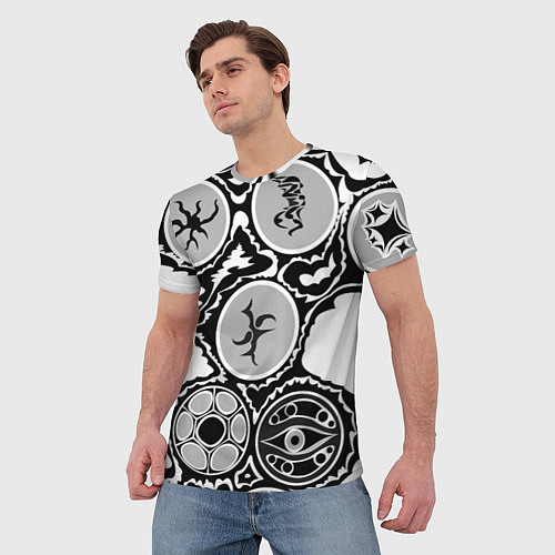Мужская футболка Рисунок тушью / 3D-принт – фото 3