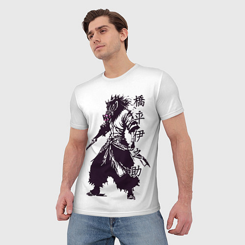 Мужская футболка Inosuke in dark colors / 3D-принт – фото 3