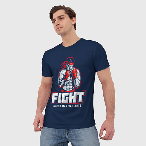 Мужская футболка Fight ММА / 3D-принт – фото 3