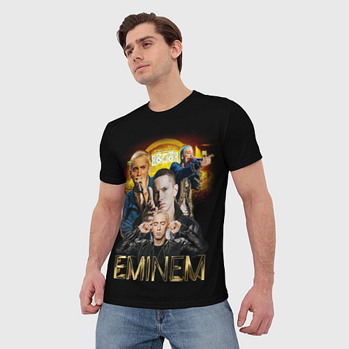 Мужская футболка Eminem, Marshall Mathers / 3D-принт – фото 3