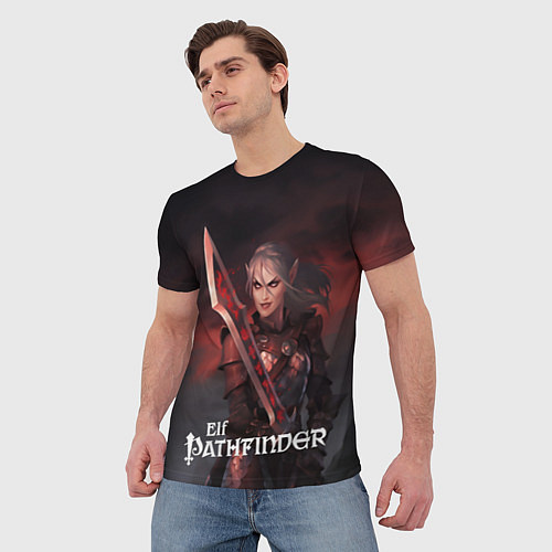 Мужская футболка Pathfinder elf / 3D-принт – фото 3