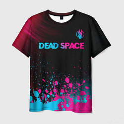 Футболка мужская Dead Space - neon gradient: символ сверху, цвет: 3D-принт