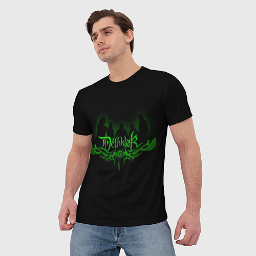 Мужская футболка Metalocalypse Dethklok green / 3D-принт – фото 3