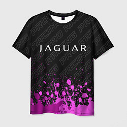 Футболка мужская Jaguar pro racing: символ сверху, цвет: 3D-принт