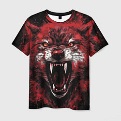 Футболка мужская Red wolf, цвет: 3D-принт