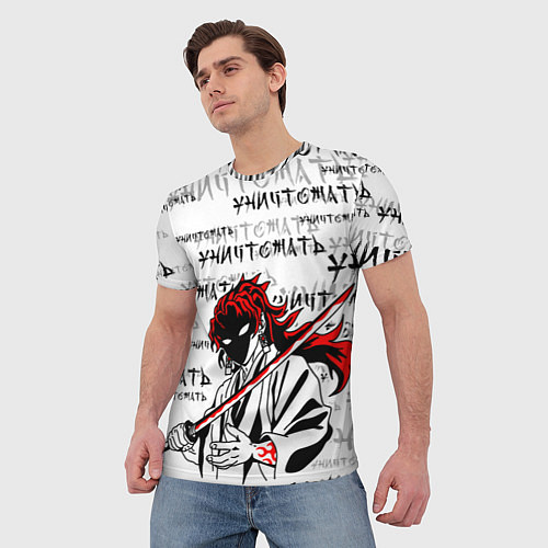 Мужская футболка Ериичи - уничтожать / 3D-принт – фото 3