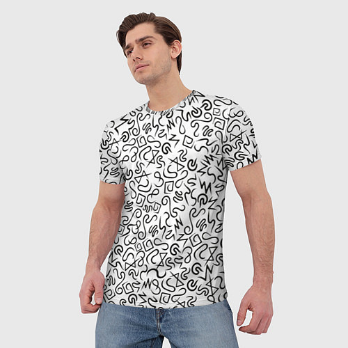 Мужская футболка Текстурка / 3D-принт – фото 3