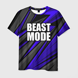 Футболка мужская Beast mode - синяя униформа, цвет: 3D-принт