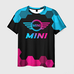 Футболка мужская Mini - neon gradient, цвет: 3D-принт