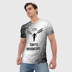 Футболка мужская Tokyo Revengers glitch на светлом фоне, цвет: 3D-принт — фото 2