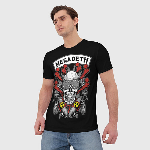 Мужская футболка Megadeth - ядерный череп / 3D-принт – фото 3
