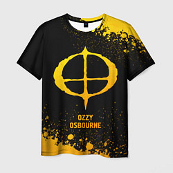 Футболка мужская Ozzy Osbourne - gold gradient, цвет: 3D-принт
