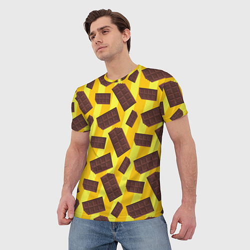 Мужская футболка Шоколадки / 3D-принт – фото 3