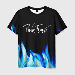 Футболка мужская Pink Floyd blue fire, цвет: 3D-принт