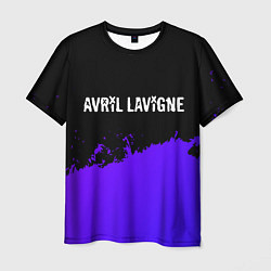 Футболка мужская Avril Lavigne purple grunge, цвет: 3D-принт