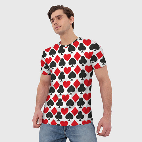 Мужская футболка Масти карточные - символика / 3D-принт – фото 3