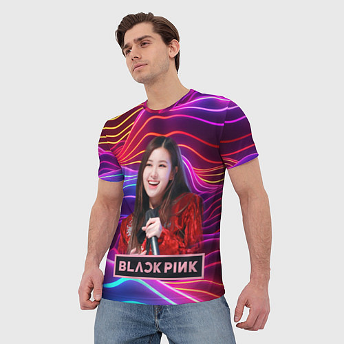 Мужская футболка Blackpink Rose / 3D-принт – фото 3