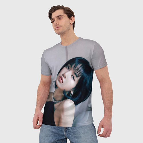 Мужская футболка Lisa Blackpink / 3D-принт – фото 3