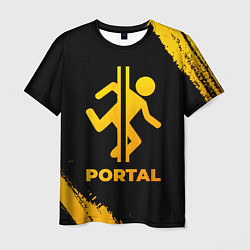 Футболка мужская Portal - gold gradient, цвет: 3D-принт