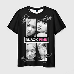 Футболка мужская Blackpink - Autographs, цвет: 3D-принт