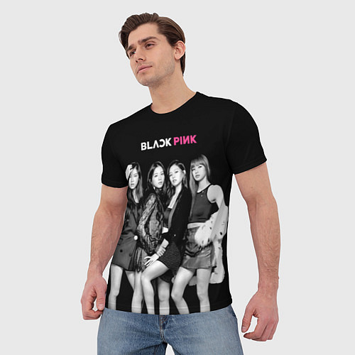 Мужская футболка Blackpink Beautiful girls / 3D-принт – фото 3