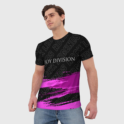 Мужская футболка Joy Division rock legends: символ сверху / 3D-принт – фото 3