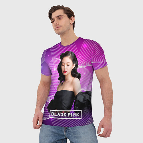 Мужская футболка BlackPink Jennie / 3D-принт – фото 3