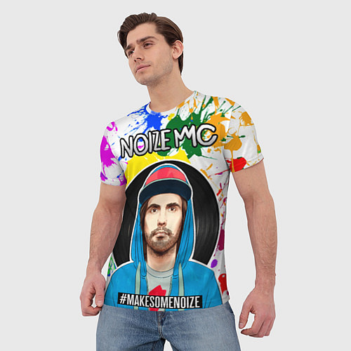 Мужская футболка Нойз Мс - брызги / 3D-принт – фото 3