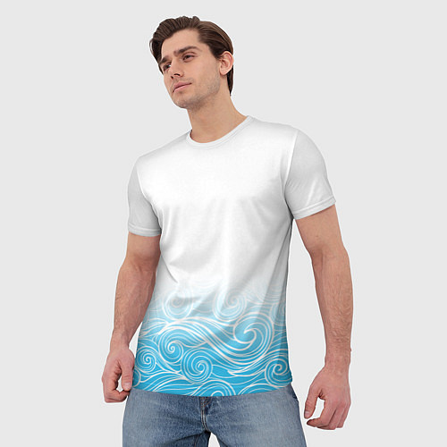 Мужская футболка Гинтама текстура / 3D-принт – фото 3