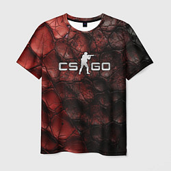 Футболка мужская CS GO dark texture, цвет: 3D-принт