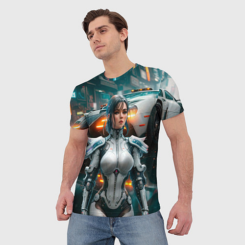 Мужская футболка Охотница за головами / 3D-принт – фото 3