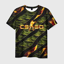Футболка мужская CS GO fire, цвет: 3D-принт