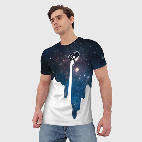 Мужская футболка Млечный Путь - Milky Way / 3D-принт – фото 3