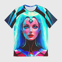 Футболка мужская Девушка в криокапсуле, цвет: 3D-принт