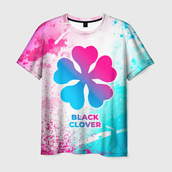 Футболка мужская Black Clover neon gradient style, цвет: 3D-принт