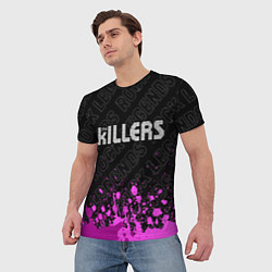 Футболка мужская The Killers rock legends: символ сверху, цвет: 3D-принт — фото 2