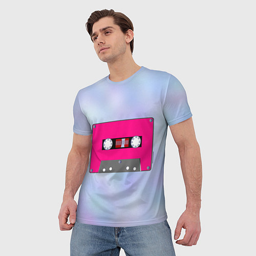 Мужская футболка Магнитофонная кассета / 3D-принт – фото 3