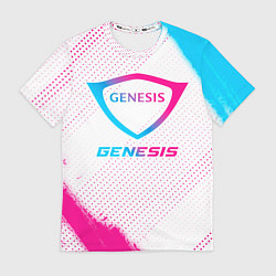Футболка мужская Genesis neon gradient style, цвет: 3D-принт