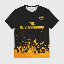 Футболка мужская The Neighbourhood - gold gradient: символ сверху, цвет: 3D-принт