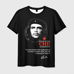 Футболка мужская Che Guevara автограф, цвет: 3D-принт