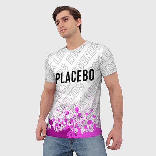 Мужская футболка Placebo rock legends: символ сверху / 3D-принт – фото 3