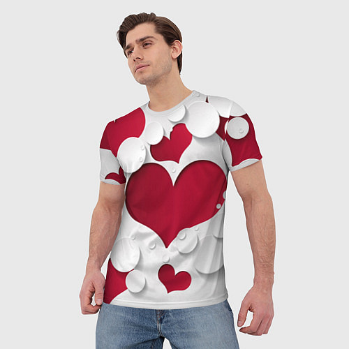 Мужская футболка С любовью для вас / 3D-принт – фото 3