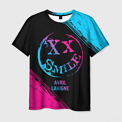 Футболка мужская Avril Lavigne - neon gradient, цвет: 3D-принт