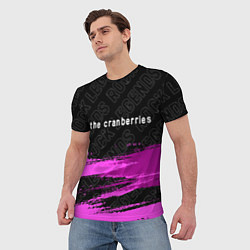 Футболка мужская The Cranberries rock legends: символ сверху, цвет: 3D-принт — фото 2