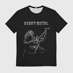 Футболка мужская Heavy metal metalhead, цвет: 3D-принт