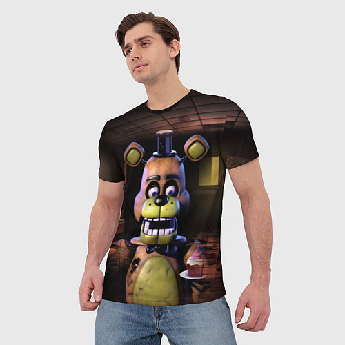 Мужская футболка Five Nights at Freddy / 3D-принт – фото 3