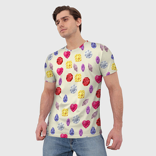 Мужская футболка Минералы и кристаллы / 3D-принт – фото 3