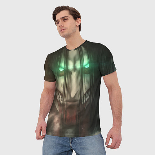 Мужская футболка Атака Титанов Eren Yaeger / 3D-принт – фото 3