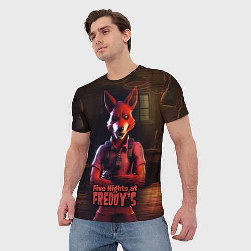 Мужская футболка Five Nights at Freddys Mangle / 3D-принт – фото 3